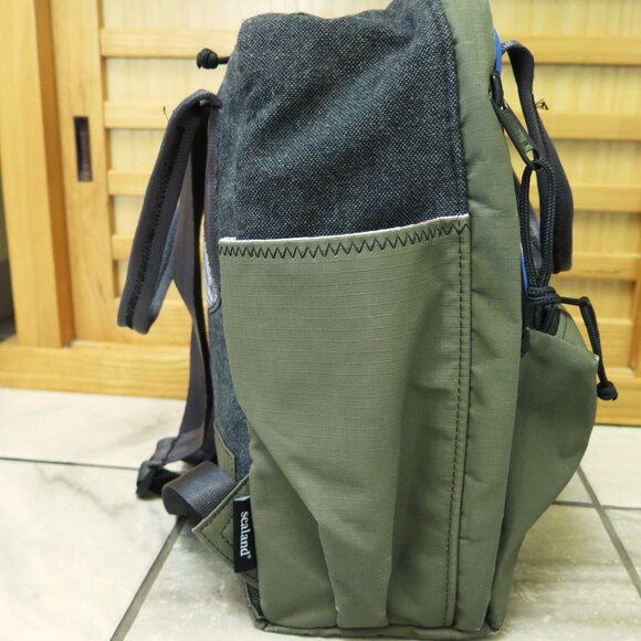 Sealand Small Recycled Buddy Backpack Blue and Sage - Picture 3 of 16